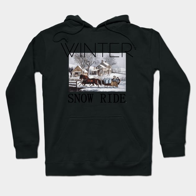 Winter Sleigh Ride Hoodie by teepossible